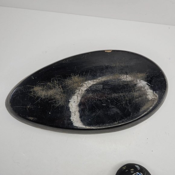 Vintage Hand Painted Lacquerware Duck Trinket Box Folk Art Large 14" - Picture 11 of 13